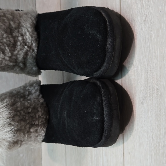 Ugg Aquatalia Women Short Leather Colorblock Boots shoes sz 7 - Picture 4 of 13